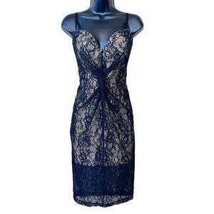 BEBE BLACK SHEILA LACE DRESS